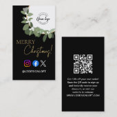 Frohe Weihnachten mit Logo Special Discount Holida Visitenkarte (Vorne/Hinten)