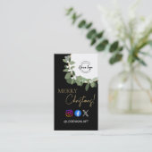 Frohe Weihnachten mit Logo Special Discount Holida Visitenkarte (Stehend Vorderseite)