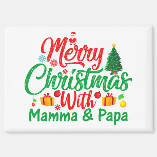Frohe Weihnachten mit Mamma & Papa-42705 Magnet