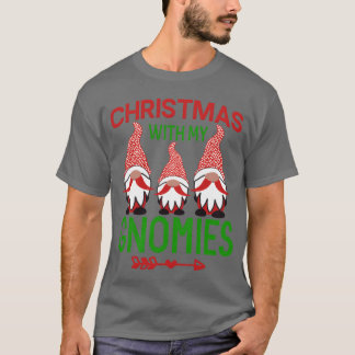Frohe Weihnachten mit meinen Gnomies Weihnachtsman T-Shirt