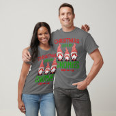 Frohe Weihnachten mit meinen Gnomies Weihnachtsman T-Shirt (Unisex)