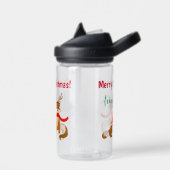 Frohe Weihnachten mit Momma Fox und Baby Fox Trinkflasche (Links)