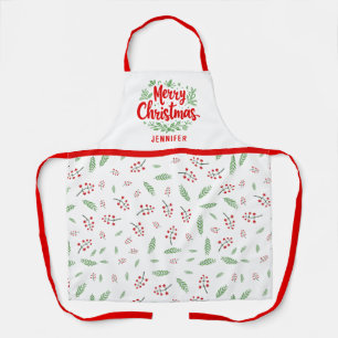 Frohe Weihnachten Mit Monogramm Urlaub nach Maß Schürze