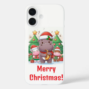 Frohe Weihnachten mit Moo Deng iPhone 16 Hülle