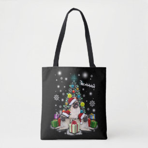Frohe Weihnachten mit Mops-Hundetier Tasche