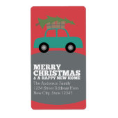 Frohe Weihnachten mit neuen Zuhause Address Moving (Vorne)