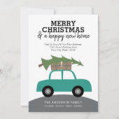 Frohe Weihnachten mit neuen Zuhause Address Moving (Vorderseite)