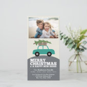 Frohe Weihnachten mit neuen Zuhause Address Moving (Stehend Vorderseite)