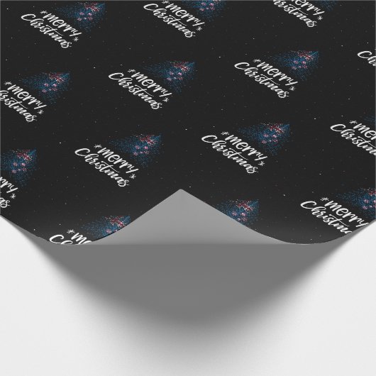 Frohe Weihnachten mit neuseeländischer Flagge Geschenkpapier (Ecke)