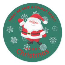 Frohe Weihnachten mit Niedlichem Weihnachtsmann Pe