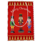 Frohe Weihnachten mit Nutcracker Mittlere Geschenktüte (Vorderseite)