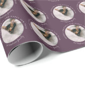 Frohe Weihnachten mit One Circle Foto Byzantium Geschenkpapier (Rolleneckpunkt)