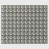Frohe Weihnachten mit One Circle Foto Ebony Geschenkpapier (Flach)