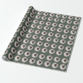 Frohe Weihnachten mit One Circle Foto Ebony Geschenkpapier (Ungerollt)