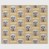 Frohe Weihnachten mit One Circle Foto - Gold Geschenkpapier (Flach)