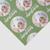 Frohe Weihnachten mit One Circle Foto - grün Seidenpapier (Detail)