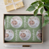 Frohe Weihnachten mit One Circle Foto - grün Seidenpapier (Geschenk)