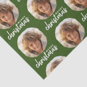 Frohe Weihnachten mit One Circle Foto - rot grün Seidenpapier (Detail)