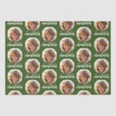 Frohe Weihnachten mit One Circle Foto - rot grün Seidenpapier (Vorderseite)