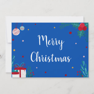 Frohe Weihnachten mit Ornamenten, Geschenke & Garl Einladung