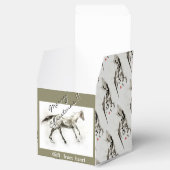 Frohe Weihnachten mit Pferd (von sich selbst nachs Geschenkschachtel (Geöffnet)