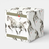 Frohe Weihnachten mit Pferd (von sich selbst nachs Geschenkschachtel (Rückseite)