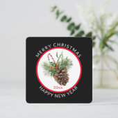 Frohe Weihnachten mit Pine Cone Holiday (Stehend Vorderseite)