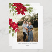 Frohe Weihnachten mit Poinsettias (Vorne/Hinten)