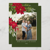 Frohe Weihnachten mit Poinsettias Green (Vorne/Hinten)