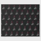 Frohe Weihnachten mit portugiesischer Flagge Geschenkpapier (Flach)