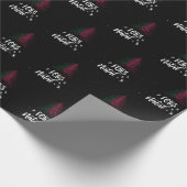 Frohe Weihnachten mit portugiesischer Flagge Geschenkpapier (Ecke)