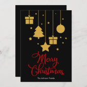 Frohe Weihnachten mit Presents Black (Vorne/Hinten)