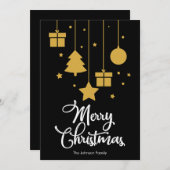 Frohe Weihnachten mit Presents Black (Vorne/Hinten)