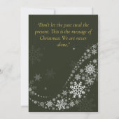 Frohe Weihnachten mit Quotes Weihnachtskarte (Rückseite)