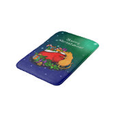 Frohe Weihnachten mit Rat Prince Badematte (Schrägansicht)