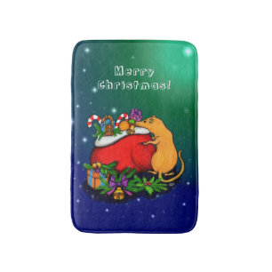 Frohe Weihnachten mit Rat Prince Badematte