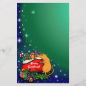 Frohe Weihnachten mit Rat Prince Briefpapier (Vorderseite)