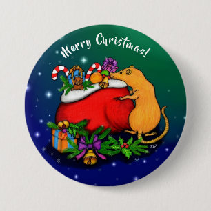 Frohe Weihnachten mit Rat Prince Button