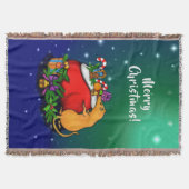 Frohe Weihnachten mit Rat Prince Decke (Vorderseite)