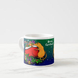 Frohe Weihnachten mit Rat Prince Espressotasse
