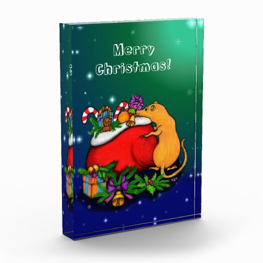 Frohe Weihnachten mit Rat Prince Fotoblock (Links)