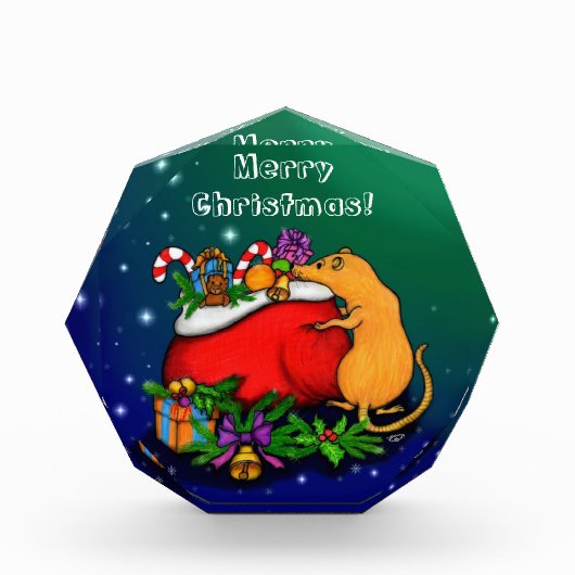 Frohe Weihnachten mit Rat Prince Fotoblock (Vorderseite)