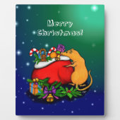 Frohe Weihnachten mit Rat Prince Fotoplatte (Vorderseite)