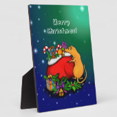 Frohe Weihnachten mit Rat Prince Fotoplatte (Seite)