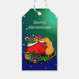 Frohe Weihnachten mit Rat Prince Geschenkanhänger