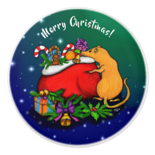 Frohe Weihnachten mit Rat Prince Keramikknauf