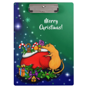 Frohe Weihnachten mit Rat Prince Klemmbrett