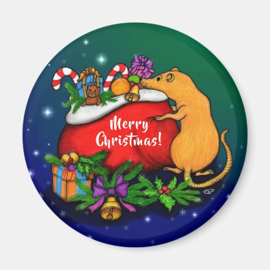 Frohe Weihnachten mit Rat Prince Magnet (Vorne)