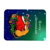 Frohe Weihnachten mit Rat Prince Magnet (Horizontal)