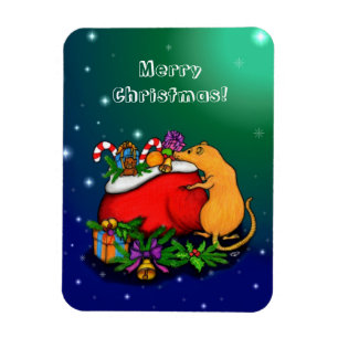 Frohe Weihnachten mit Rat Prince Magnet